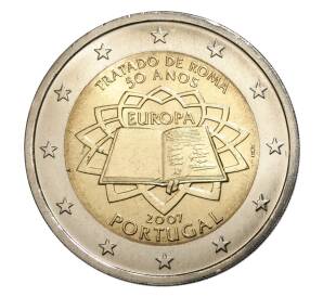 2 евро 2007 года Португалия — 50 лет подписания Римского договора