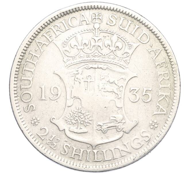Монета 2 1/2 шиллинга 1935 года Британская Южная Африка (Артикул K27-85320)
