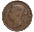 Монета 1 цент 1883 года Стрейтс Сетлметс (Артикул: K27-85323) — Фото №2