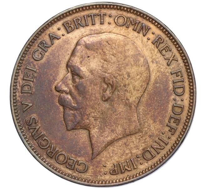 Монета 1 пенни 1929 года Великобритания (Артикул K27-85330)