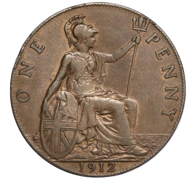 Монета 1 пенни 1912 года Великобритания (Артикул K27-85335)