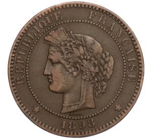 10 сантимов 1898 года Франция — Фото №1