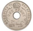 Монета 1 пенни 1942 года Британская Западная Африка (Артикул K27-85340)