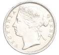 Монета 10 центов 1891 года Стрейтс Сетлметс (Артикул K27-85351)