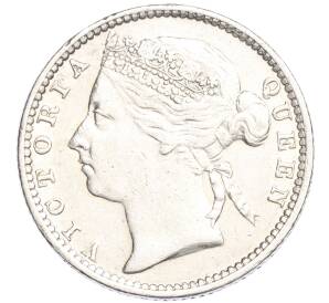 10 центов 1891 года Стрейтс Сетлметс