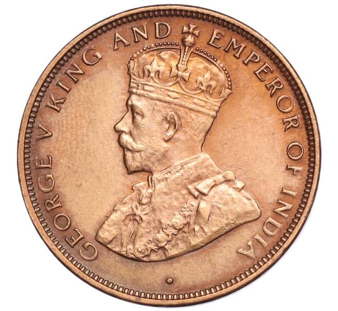 Монета 1 цент 1923 года Цейлон (Артикул K27-85359)