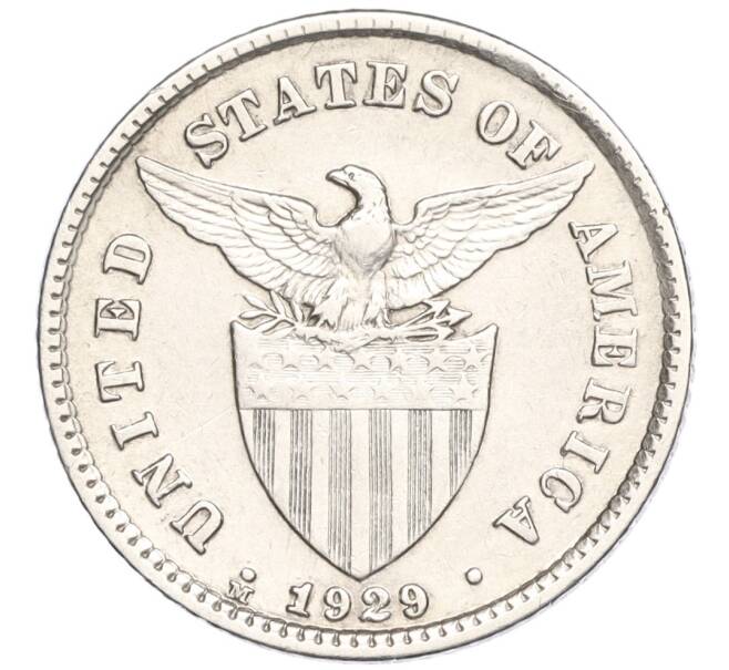 Монета 20 сентаво 1929 года Филиппины (администрация США) (Артикул K27-85363)