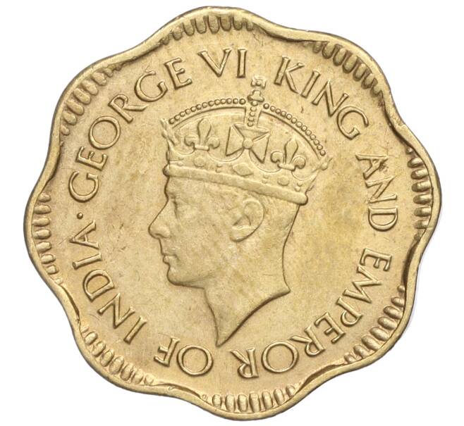 Монета 2 цента 1944 года Британский Цейлон (Артикул K27-85368)