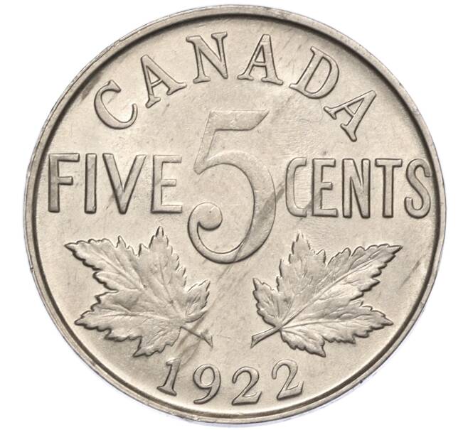Монета 5 центов 1922 года Канада (Артикул K27-85372)