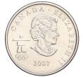 Монета 25 центов 2007 года Канада «XXI зимние Олимпийские Игры в Ванкувере 2010 — Керлинг» (Артикул K11-124838)