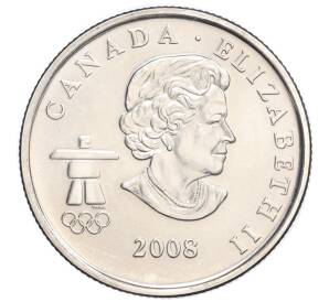 25 центов 2008 года Канада «XXI зимние Олимпийские Игры в Ванкувере 2010 — Фристайл»