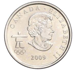 25 центов 2009 года Канада «XXI зимние Олимпийские Игры в Ванкувер 2010 — Конькобежный спорт»