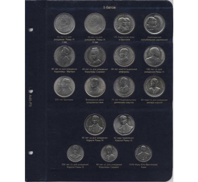 Альбом серии «КоллекционерЪ» — Для монет Таиланда (том 1)