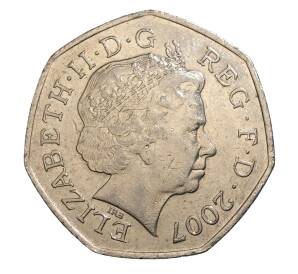 50 пенсов 2007 года Великобритания «100 лет со дня основания Скаутского движения» — Фото №2