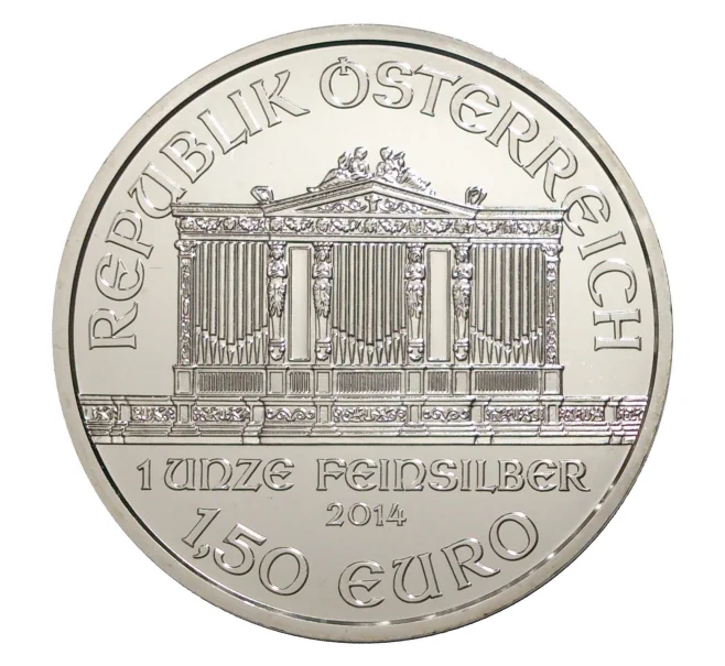 Монета 1.5 евро 2014 года Австрия — Венская филармония (Артикул M2-6164)