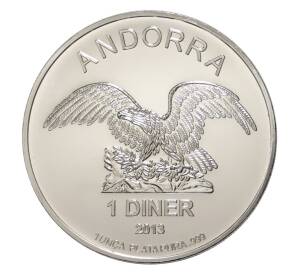 1 динер 2013 года Андорра