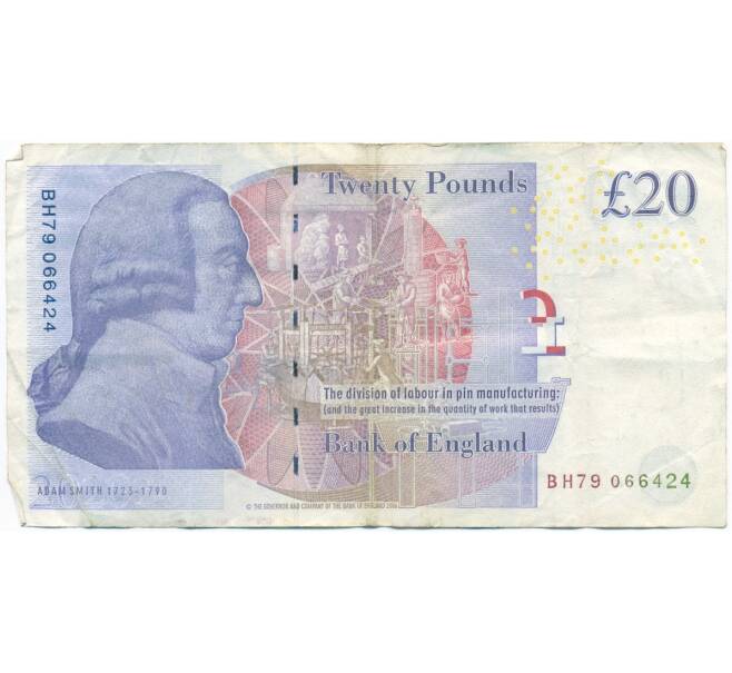 Банкнота 20 фунтов 2006 года Великобритания (Банк Англии) (Артикул K11-124858)
