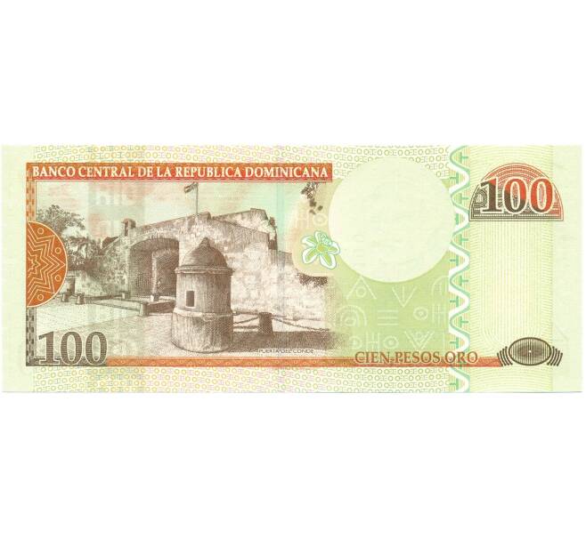 Банкнота 100 песо 2010 года Доминиканская республика (Артикул K11-124932)