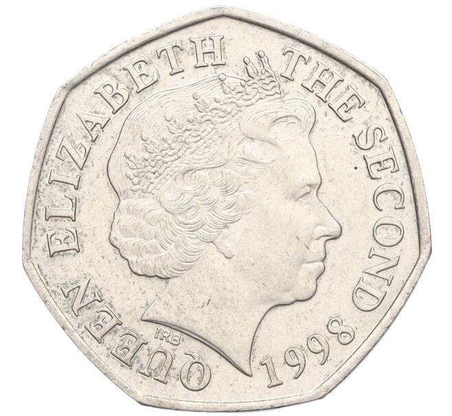 Монета 50 пенсов 1998 года Джерси (Артикул T11-04727)