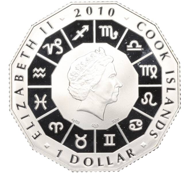 Монета 1 доллар 2010 года Острова Кука «Талисман удачи» (Артикул T11-04734)