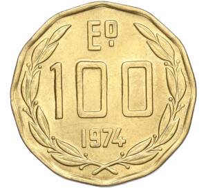 100 песо 1974 года Чили
