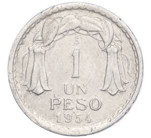 1 песо 1954 года Чили