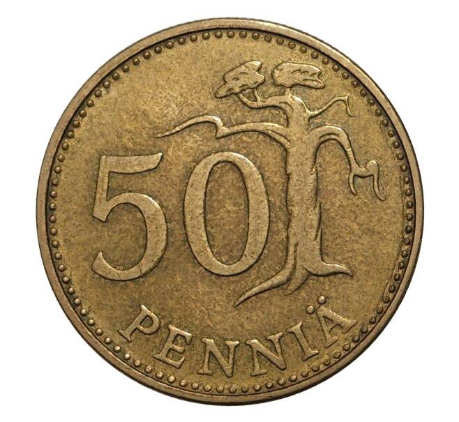 Монета 50 пенни 1963 года Финляндия (Артикул M2-6190)