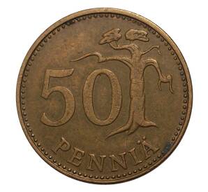 50 пенни 1972 года Финляндия — Фото №2