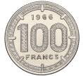 Монета 100 франков 1966 года Валютный союз Экваториальной Африки (Артикул T11-04913)
