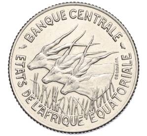 100 франков 1966 года Валютный союз Экваториальной Африки