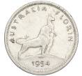 Монета 1 флорин 1954 года Австралия «Королевский визит в Австралию» (Артикул T11-04931)