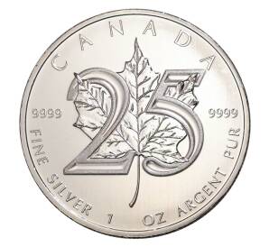 5 долларов 2013 года «Кленовый лист» — 25 лет инвестиционной монете Канады