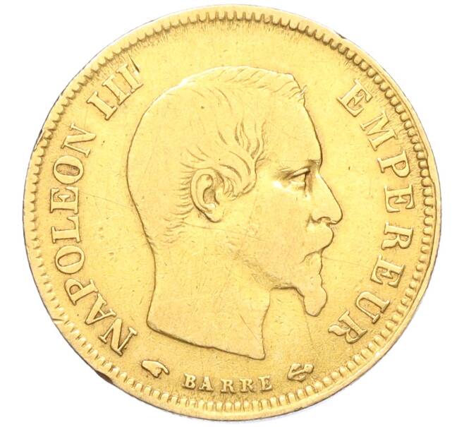 Монета 10 франков 1858 года А Франция (Артикул K12-00021)