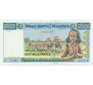 2000 франков 2008 года Джибути