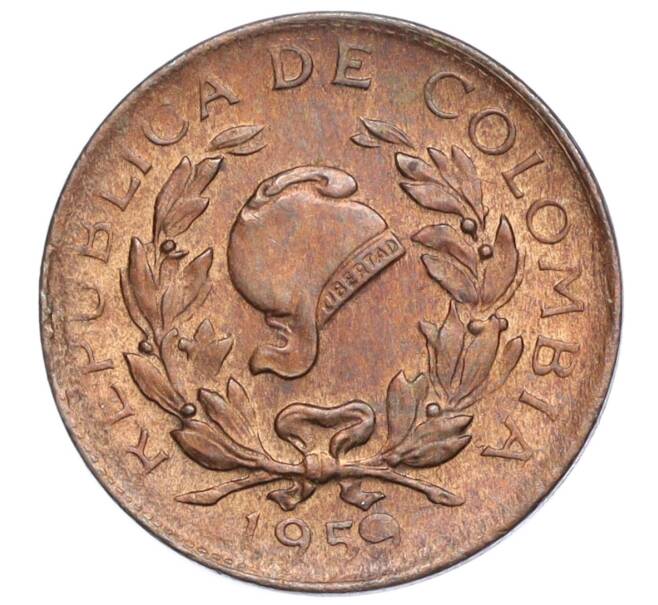 Монета 1 сентаво 1959 года Колумбия (Артикул T11-04932)