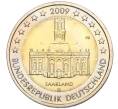 Монета 2 евро 2009 года D Германия «Федеральные земли Германии —Церковь Людвига в Саарбрюккен Саар» (Артикул T11-05069)
