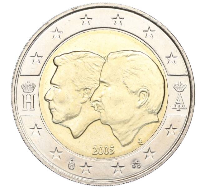 Монета 2 евро 2005 года Бельгия «Бельгийско-Люксембургский экономический союз» (Артикул T11-05085)