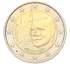 2 евро 2007 года Люксембург «Замки Люксембурга — Дворец Великих герцогов»