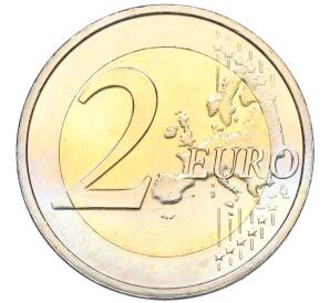 2 евро 2009 года Люксембург «10 лет монетарной политики ЕС (EMU) и введения евро»