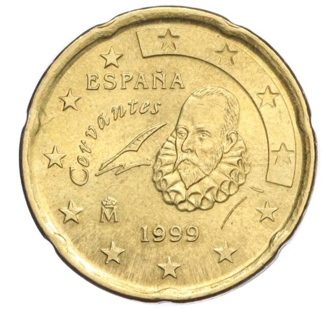 Монета 20 евроцентов 1999 года Испания (Артикул T11-05158)