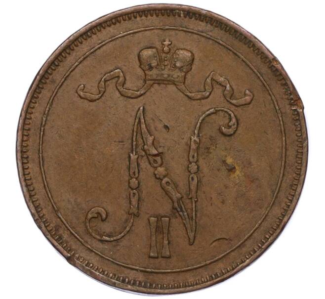 Монета 10 пенни 1915 года Русская Финляндия (Артикул K12-00203)