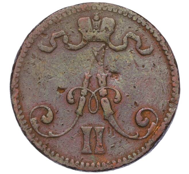Монета 5 пенни 1865 года Русская Финляндия (Артикул K12-00206)