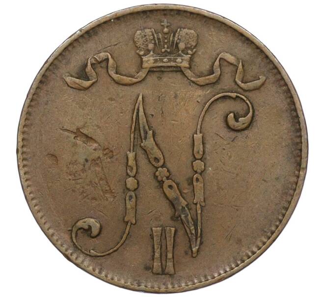 Монета 5 пенни 1906 года Русская Финляндия (Артикул K12-00213)