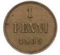 Монета 1 пенни 1909 года Русская Финляндия (Артикул K12-00231)