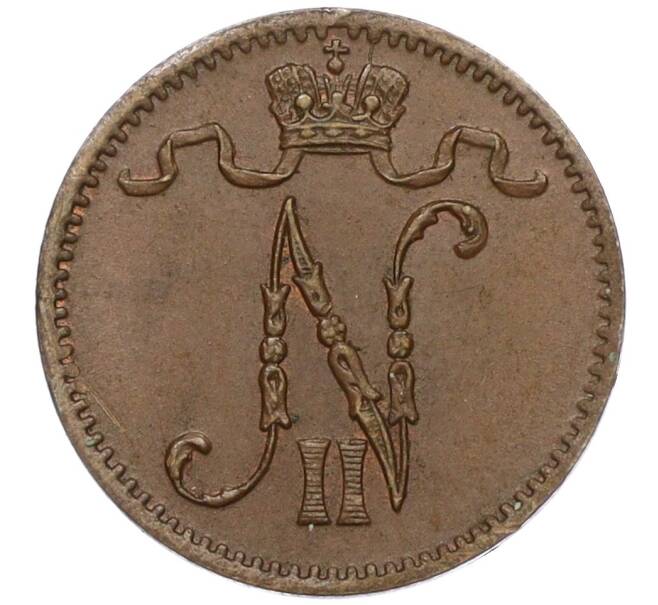 Монета 1 пенни 1912 года Русская Финляндия (Артикул K12-00233)