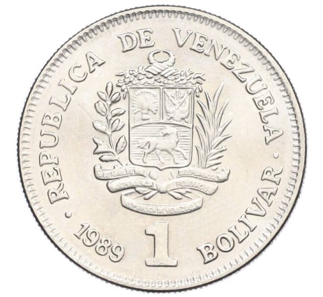 Монета 1 боливар 1989 года Венесуэла (Артикул T11-05224)