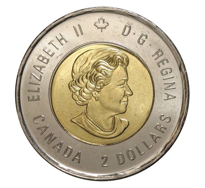 Монета 2 доллара 2015 года Канада — 100 лет стихотворению «На полях Фландрии» (Артикул M2-6211)