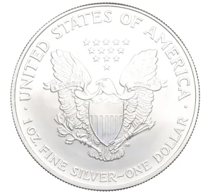 1 доллар 2007 года США «Шагающая Свобода» (Цветное покрытие — Зеленая полоска)