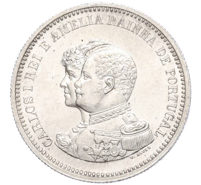 Монета 200 рейс 1898 года Португалия «400 лет Открытию Индии» (Артикул M2-73151)