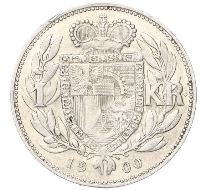 Монета 1 крона 1900 года Лихтенштейн (Артикул M2-73162)